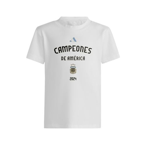 Remera Argentina Adidas Afa Campeones 2024 NiÑo/a