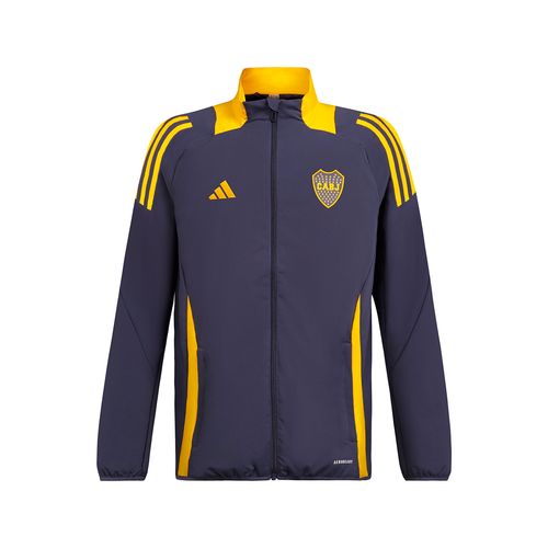 Campera Boca Juniors Adidas Presentacion 24/25 NiÑo/a