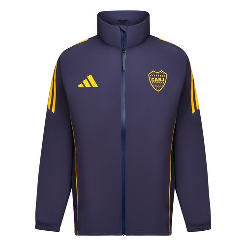 Campera Boca Juniors Adidas Rompeviento 24/25 Hombre