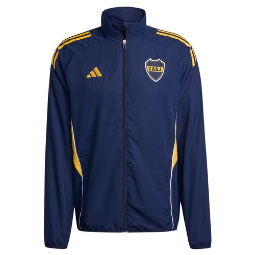 Campera Boca Juniors Adidas Prematch 25/26 Hombre